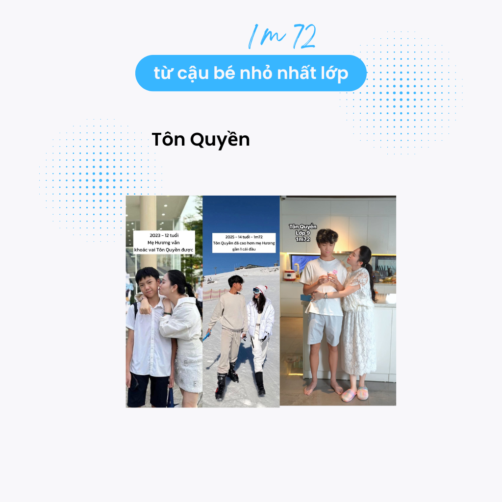 Hành trình chiều cao của Tôn Quyền qua các năm